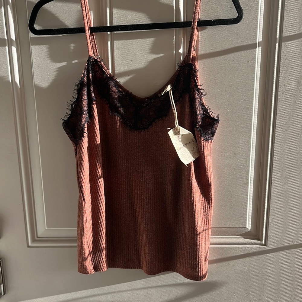 Hem & Tread lace trimmed camisole large